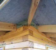 Монтаж утепления карниза, этап 11