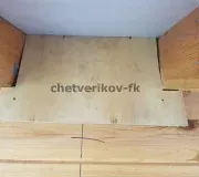 Монтаж утепления карниза, этап 2